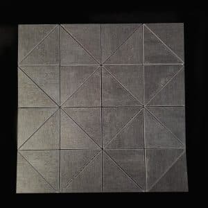 360x360mm  Mek Dark Prisma Porcelain Mosaic Tile