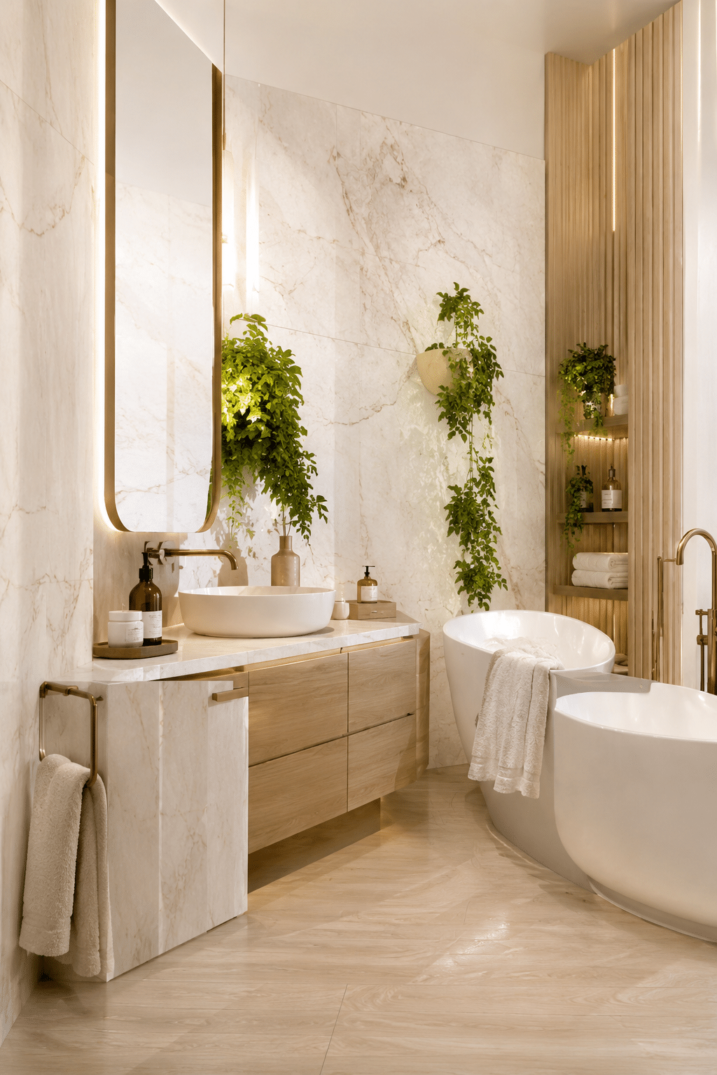 Neutral Stone Look Tiles