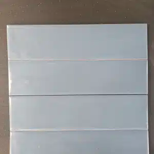 65x260mm Denim Blue Metro Subway Tile sample