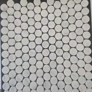 235x285mm Honed Nero Marquina Marble Long Fan Steel Mosaic Tile Nero Marquina Black Honed 235x285mm Marble and Steel tile full sheet layout