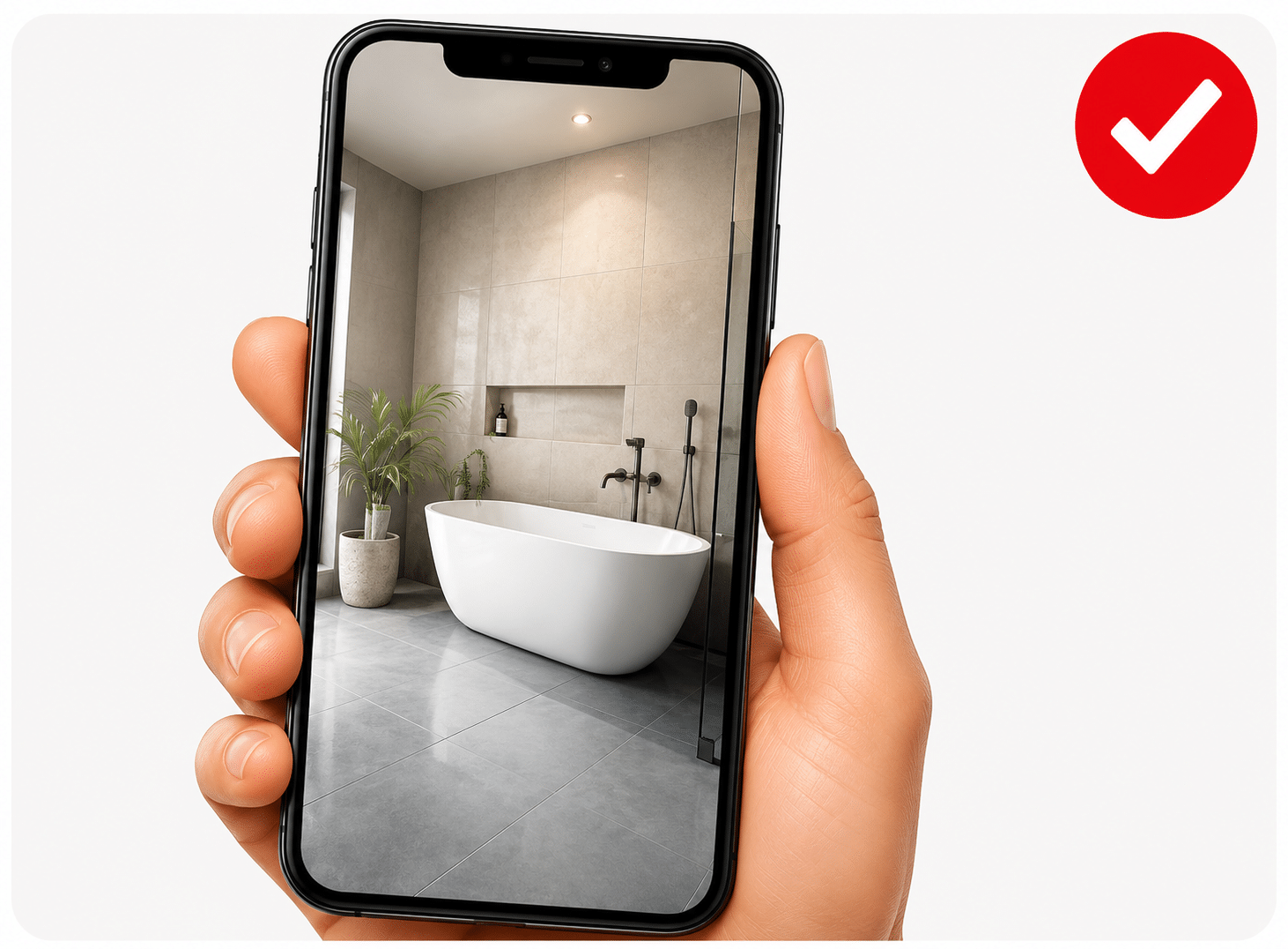 Bathroom photos for tile selection